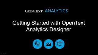 Getting Started with Analytics Designer