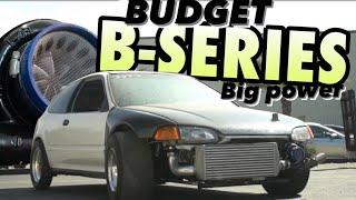 Budget Turbo honda makes big power on dyno & hits the track