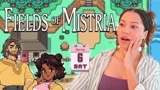 FIRST WEEK IN FIELDS OF MISTRIA! a cozy demo