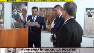 avansari in grad la politie