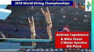 2019 Andrew Capobianco & Michael Hixon - Team USA - 3 Meter Synchro Diving - World Championships