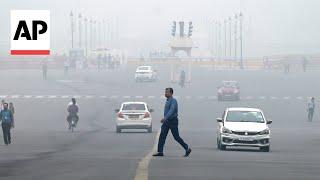 Thick smog shrouds New Delhi and other Asian cities