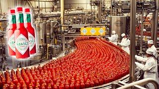 How Tabasco Factory Produces Multiple Thousands Bottles of Hot Sauce DAILY | Tabasco Factory Journey