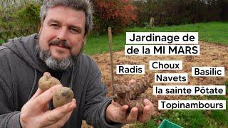 [VLOG] Jardinage de la mi mars, semis, plantation, c'est parti !  
