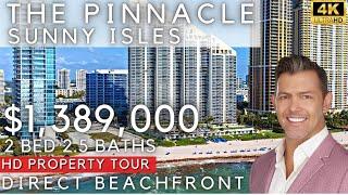 Sunny Isles Condo for Sale- The Pinnacle  Luxury 2 Bedroom 4-K HD Tour 17555 Collins Ave