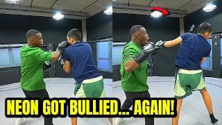 NEON Gets Dropped By DEJI. DEJI Needs To CHILL OUT! *NEW SPARRING FOOTAGE*