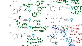 SN1/SN2/E1/E2 - working through problems!