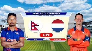 Nep vs Ned Live T20 Match - Tri Series 2025 | Nepal vs Netherlands Live Cricket Match Today