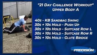 21 Day Challenge Home Workout Upper Body A - Precision Athletics - Vancouver Personal Trainers