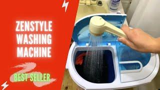 ZenStyle Portable Washer Compact Twin Tub Review, Manual | Mini Top Load Washing Machine Washer