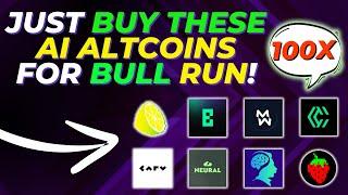 [ALPHA] EASY MILLIONS IF YOU BET ON THESE AI ALTCOINS!