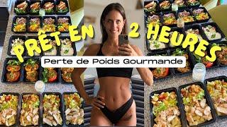 Je cuisine 20 REPAS PERTE DE POIDS en 2H | Meal Prep Gourmand Facile