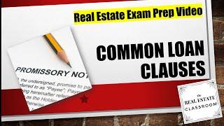 Key Mortgage Clauses You MUST Know | Real Estate Exam Prep Videos