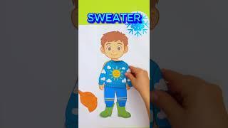  Match the Clothes! Winter vs Summer Fun ️️ #kids #learn