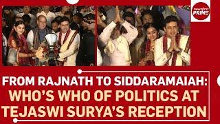 From Rajnath to Siddaramaiah: Who’s Who of Politics at Tejaswi Surya’s Reception | @newsfirstprime