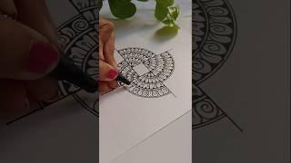 Mandala art for beginners ️° #shorts #art #satisfying #mandala #trending #asmr #fyp #ytshorts