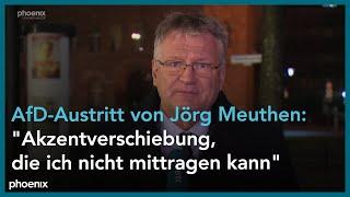 Interview mit Jörg Meuthen (zurückgetretener Bundessprecher AfD) zu seinem Parteiaustritt