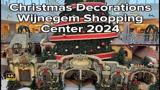 Magical Christmas Decorations at Wijnegem Shopping Center 2024  | A Festive Wonderland in Belgium