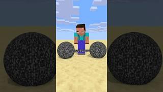 HELP Herobrine Lift The Bedrock Barbell #friendship #shorts #trending #anime