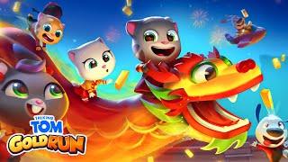 Happy Year of the Dragon!   Talking Tom Gold Run Gameplay