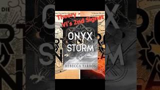 Onyx Storm Theory - Violet's 2nd Signet #fourthwing #shorts  #empyrean  #books #booktok