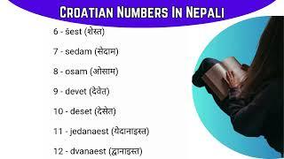 Croatian Numbers In Nepali 0 To 20 #croatian #language