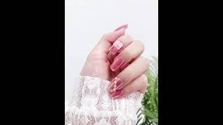 極光幻彩裙擺珍珠美甲片果凍膠指甲貼片/24片裝【RCNA0016】