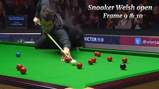 Ronnie O’Sullivan Vs Neil Robertson ( frame 9 & 10). Snooker welsh Open.