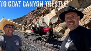 Can We Make This Model T Railcar Run and Drive to Goat Canyon Trestle to Go-Kart on Railroad Tracks