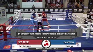 EU 2017: 1/8 - 75 kg Elżbieta Wójcik vs Assunta Canfora