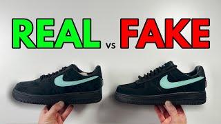 REAL VS FAKE! TIFFANY & CO NIKE AIR FORCE 1 SNEAKER COMPARISON!