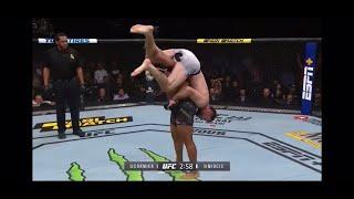 Cormier vs Miocic 2 single leg takedown by Daniel Cormier