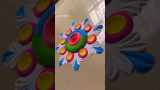 Easy and simple Rangoli design || Diwali Rangoli #rangoli #rangolishorts