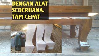 CARA MEMBUAT KAKI MEJA GARENGAN || alat sederhana dan Cepat