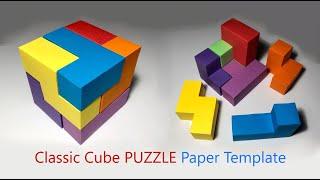 Classic Wood Cube Puzzle