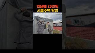 천막이 지붕인 서울 주택 한달에 25만원 #원룸 #주택살이