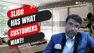 Sliding wardrobes for Mr. Madhu Karan | Wardrobe | Cupboard design | SLIDO | Customer Testimonial
