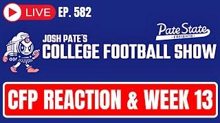 CFP Rankings Reaction | Week 13 Prediction Show | New JP Poll | Conference Title Game Issues