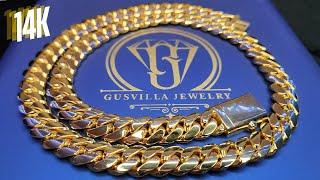 Are Gus Villa Jewelry's Miami Cuban Links the Best? Solid 14k Gold 12mm Unboxing & Review