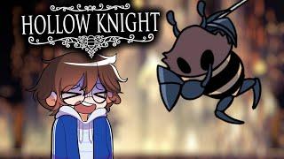 Fighting the Hive Knight in Hollow Knight
