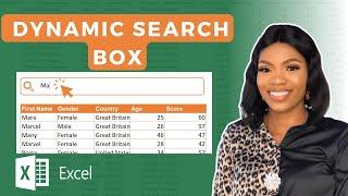 Create a Dynamic Search Box in Excel to Find Anything within your Data!