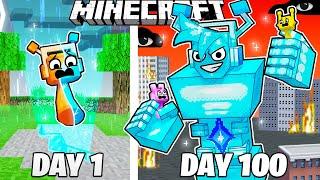 I Survived 100 Days as a DIAMOND SPRUNKI in Minecraft!