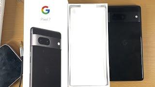 Obsidian Google Pixel 7 Unboxing