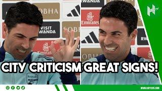 City CRITICAL of us? We're moving in GREAT direction | Mikel Arteta EMBARGO