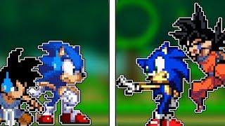 """Speed""" Animation 7 - Goku "Super" and Modern Sonic vs Goku "GT" and Classic Sonic