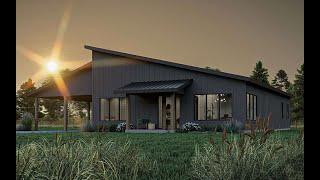 Modern Marvel: Contemporary 2-Bed House Plan Tour [Plan 963-00966]