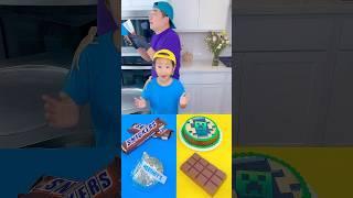 Minecraft cake vs Chocolates ice cream challenge! #roblox #funny by Ethan Funny Family