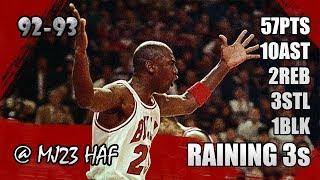 Michael Jordan Highlights vs Bullets (1992.12.23) - 57pts, 10ast, Who says he can't hit 3s?