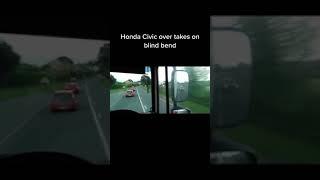 Honda Civic Overtaking Gone Wrong