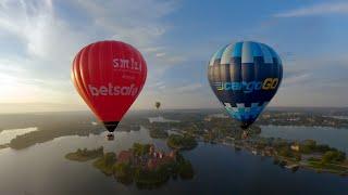 Early morning in Trakai with Smile Hot Air Balloon LT team